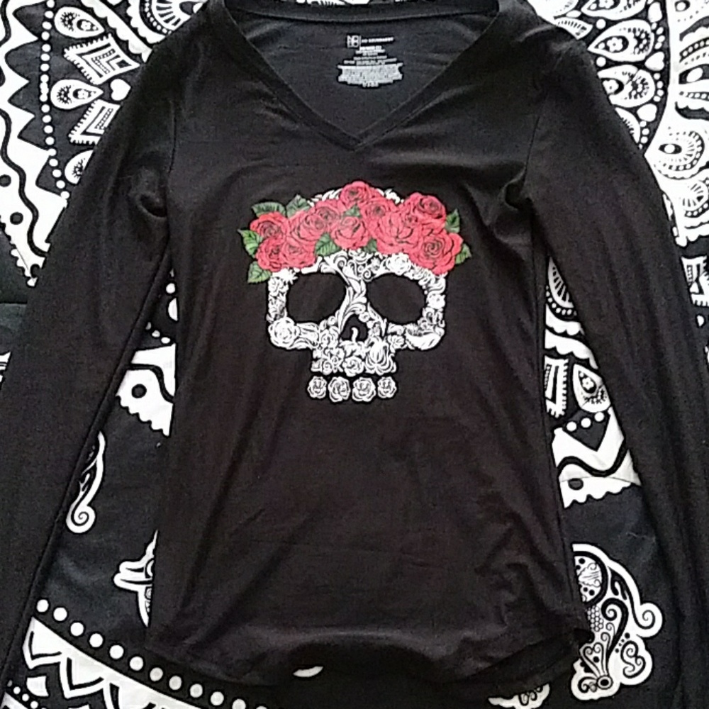 Long Sleeve Skull Shirt